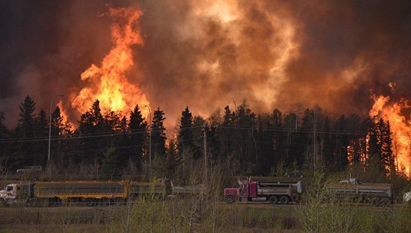 Лесные пожары уничтожили 20% домов в канадском городе Форт Мак-Мюррей