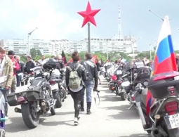 На открытии сезона в ЛНР были представители 22 отделений "Ночных Волков"