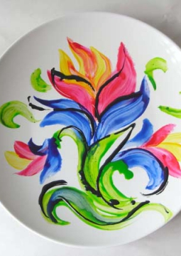 Роспись блюдец
