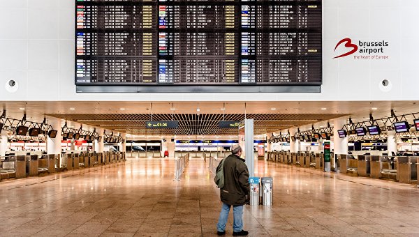 СМИ: аэропорт Брюсселя из-за терактов 22 марта лишился 1,5 млн пассажиров