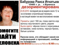 Полицейские и добровольцы ищут пропавшую брянскую пенсионерку