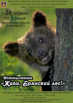 ФОТОВЫСТАВКА «ЖИВИ, БРЯНСКИЙ ЛЕС».
