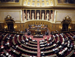 Десятки человек в Париже протестуют против смягчения антироссийских санкций