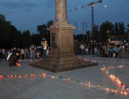 В Брянске в День 75-летия начала Великой Отечественной войны зажгли звезду памяти
