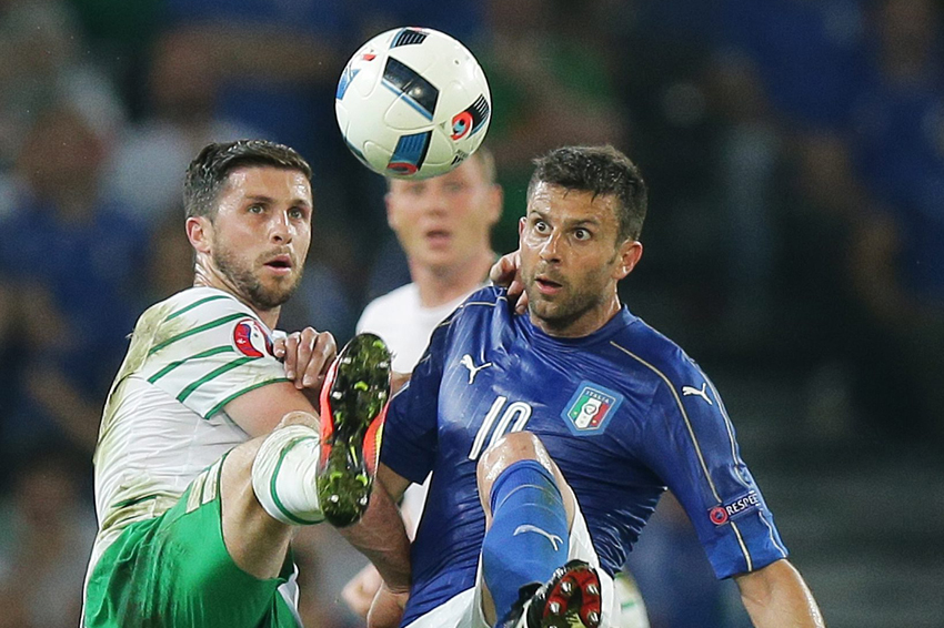 Гол за пять минут до конца матча вывел Ирландию в плей-офф Евро