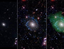 Астрономы нашли очень необычную галактику, которая моложе внутри, чем снаружи