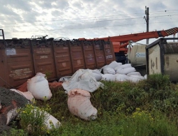 В Брянской области сошел с рельсов грузовой поезд