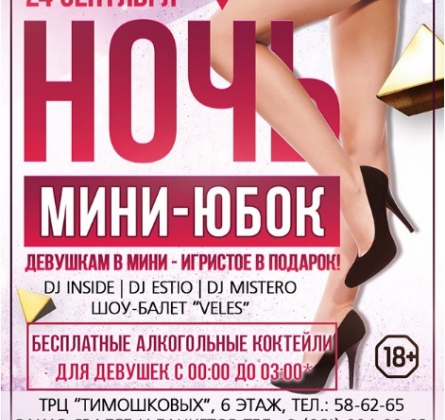 НОЧЬ МИНИ ЮБОК