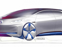 Volkswagen показал скетчи будущего электромобиля
