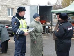Брянские гаишники напомнили старикам о дорожных правилах