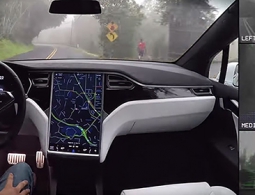 Tesla показала работу нового автопилота на видео