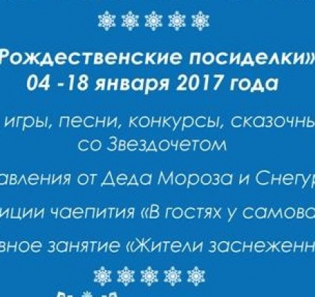 РОЖДЕСТВЕНСКИЕ ПОСИДЕЛКИ 2017