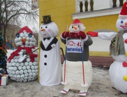 В Брянске выбрали лучших снеговиков