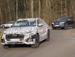 Кроссовер Audi Q8 показали на видео