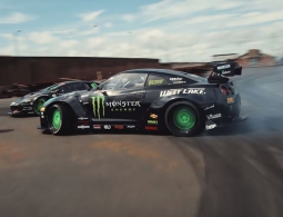 Lamborghini Murcelago, Nissan GT-R и гоночный пикап сразились в дрифте