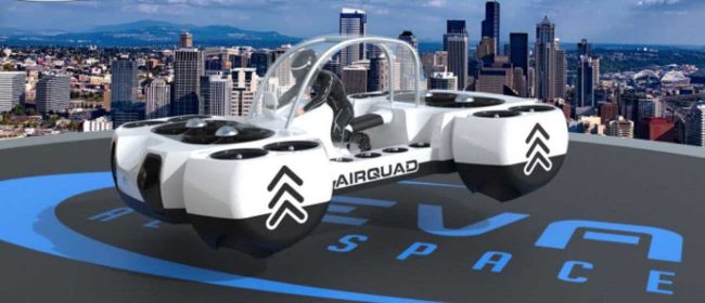 Представлен AirQuadOne — персональный летающий квадробайк