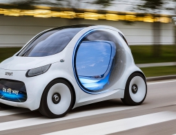 Smart представил городской электрокар без руля и педалей
