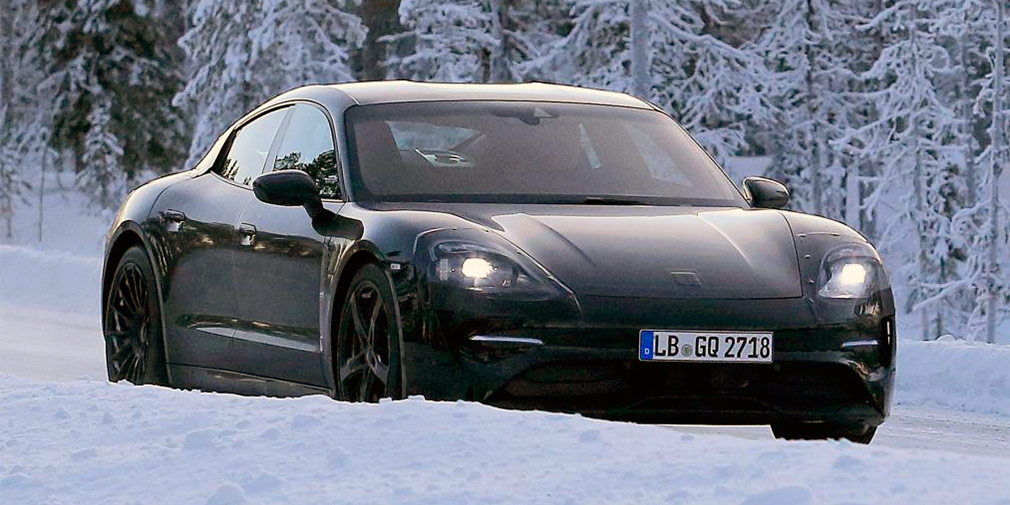 Porsche испытала свой первый электрокар в зимних условиях