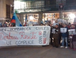 Протестующие в Испании потребовали разорвать дипотношения с Украиной