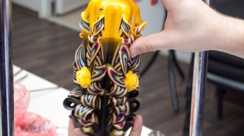 Мастер-класс по резным свечам