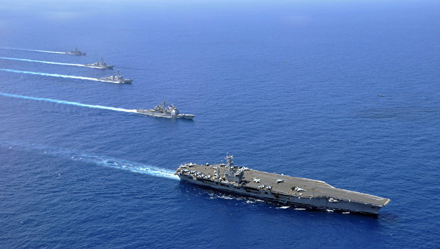 Авианосная группа ВМС США приступила к патрулированию в Южно-Китайском море