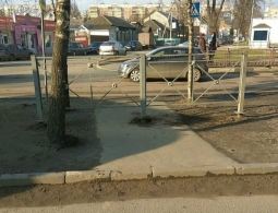 В Брянске убрали пешеходный переход