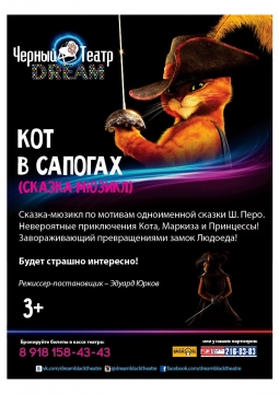 Кот в сапогах | Черный театр DREAM