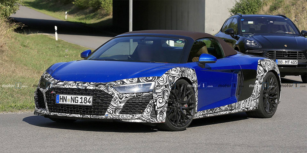 Audi начала испытания обновленного суперкара R8 Spyder