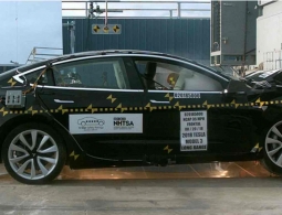 Видео: эффектные краш-тесты электрокара Tesla Model 3