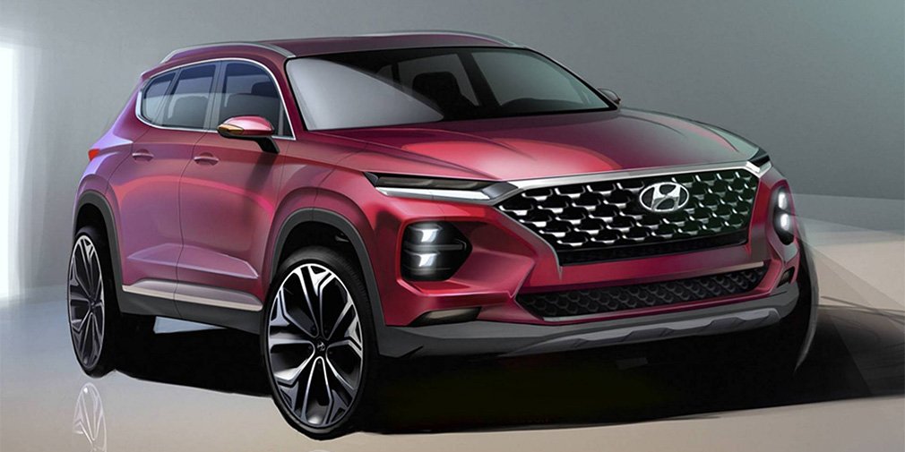 Hyundai показал дизайн Santa Fe нового поколения