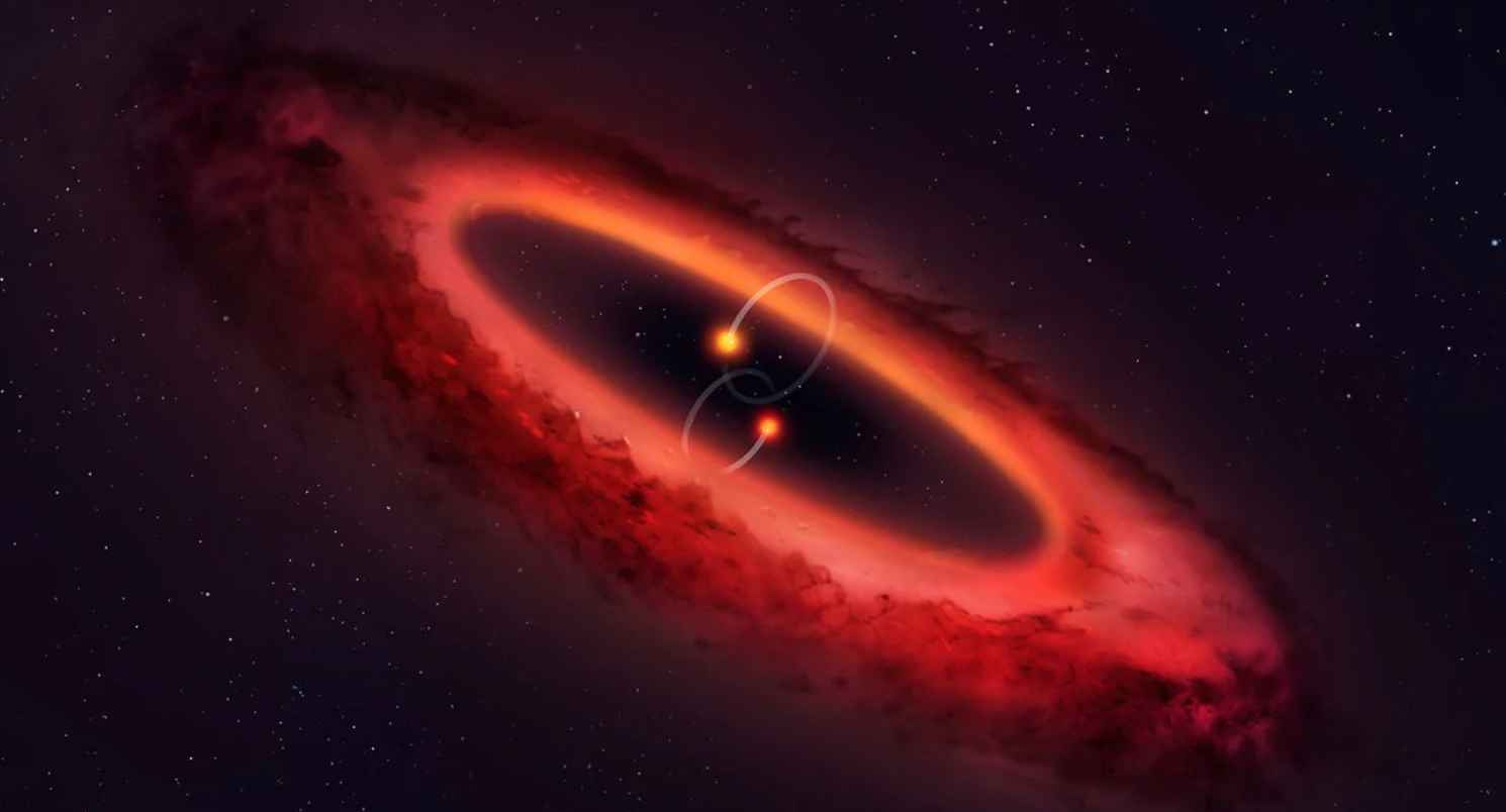 Астрономы рассказали о системе с уникальным протопланетным диском