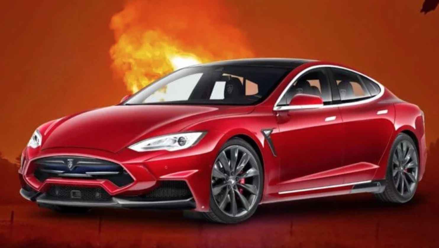 #видео | В Москве произошел взрыв автомобиля Tesla
