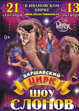Шоу слонов | Большой Варшавский цирк