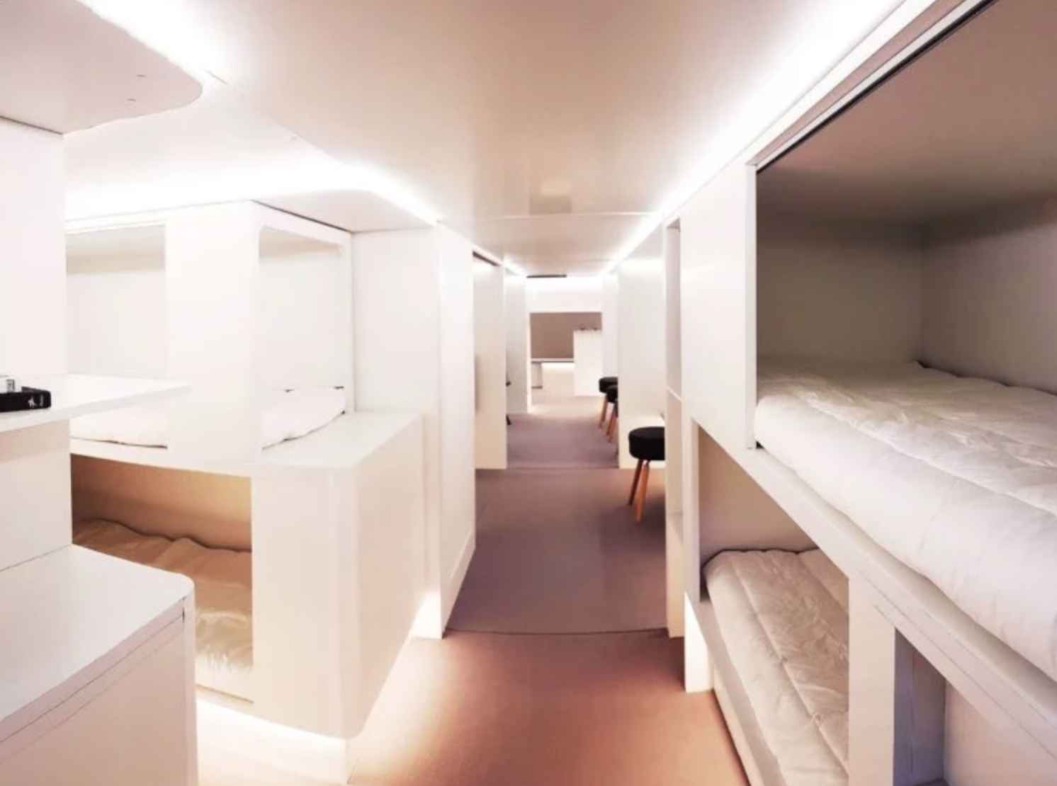 Airbus разработал систему размещения пассажиров самолетов в багажном отсеке
