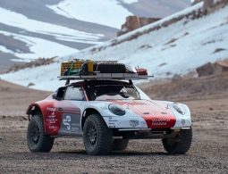 Пара экспериментальных Porsche 911 поднялись на высочайший вулкан в мире. Опубликованы зрелищные фото