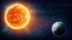 Наглядная визуализация для осознания больших величин на примере Солнца, Земли и скорости света