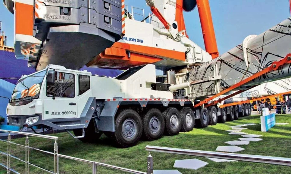 Как выглядит самый большой автокран в мире: ZACB01 с грузоподъёмностью 2000 тонн