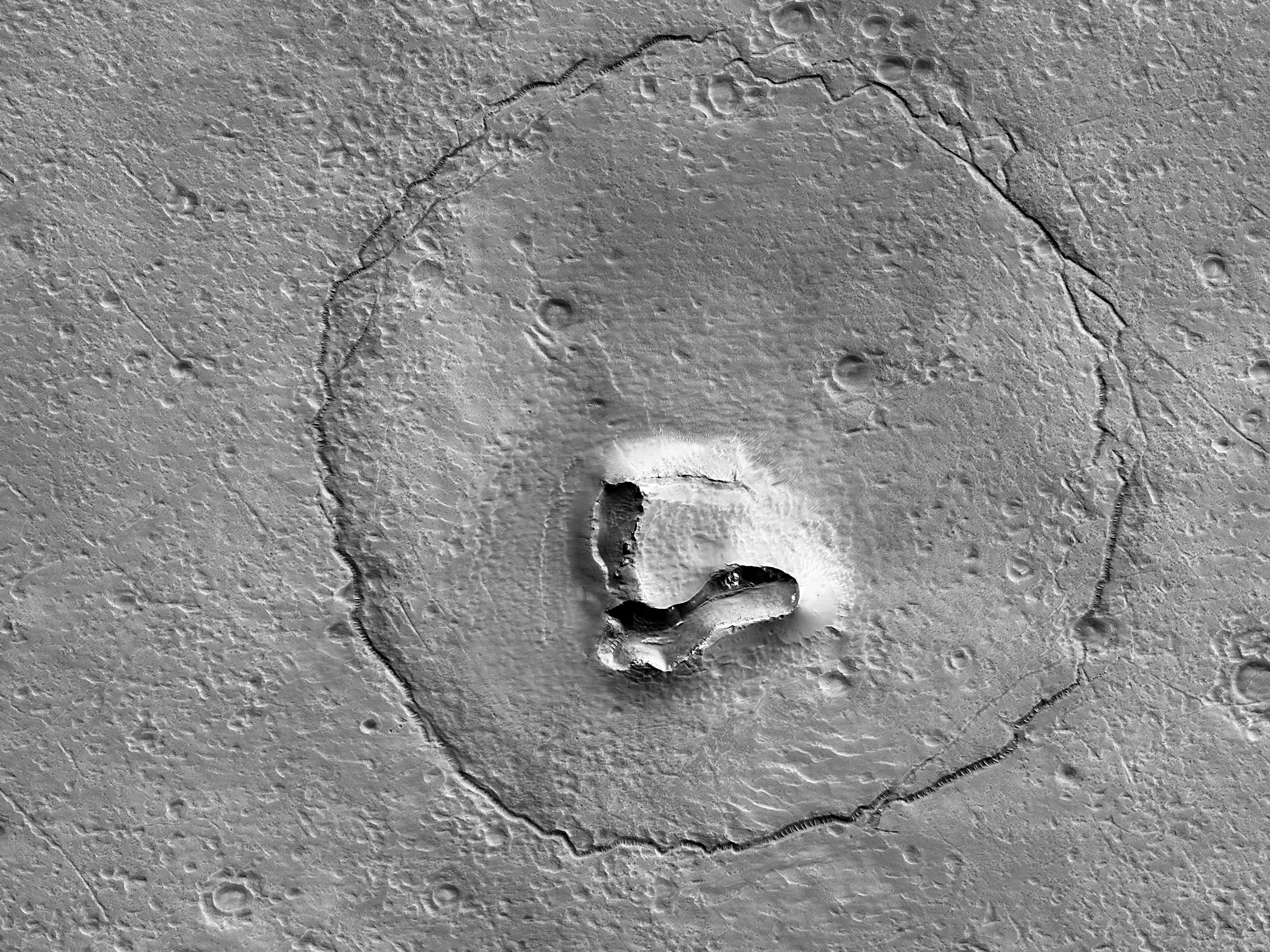 Mars Reconnaissance Orbiter нашёл на Марсе «медведя»