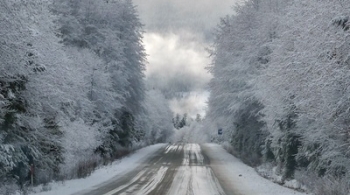 Снег и трасса