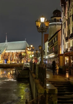 Огни вечернего Калининграда