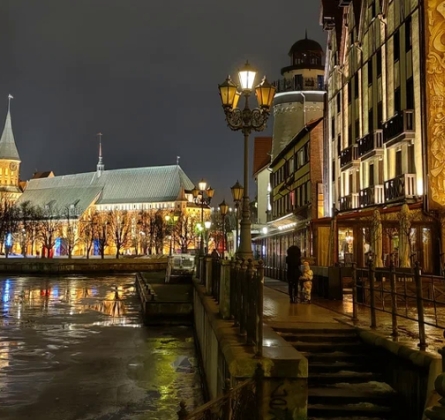 Огни вечернего Калининграда