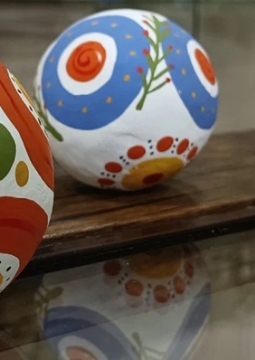 Роспись дымковского шарыша