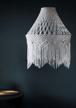 Плетение абажура в технике макраме