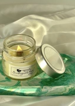 Творческий мастер-класс по изготовлению свечи в банке и подставки из гипса