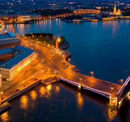 Джаз над ночной Невой и развод мостов