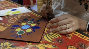 Мастер-класс по вятской росписи
