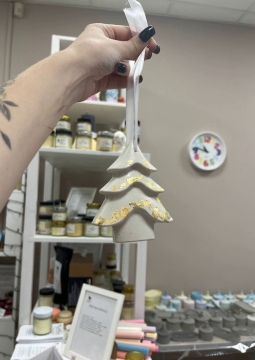 Декорирование новогодних елочных игрушек