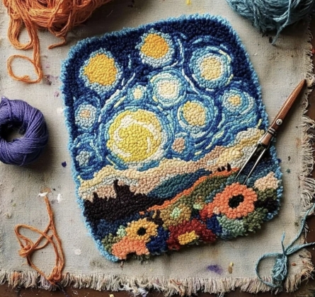 Тафтинг. Коврик ручной работы